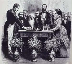 Professor Samuel Finley Breese Morse (1791-1872) Explaining the Function of his Invention Professor Samuel Finley Breese Morse (1791-1872) Explaining the Function of his Invention