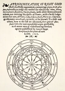 A Prognostication of Right Good, by Leonard Dygges, printed by Thomas Gemini A Prognostication of Right Good, by Leonard Dygges, printed by Thomas Gemini