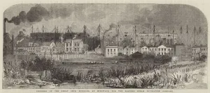 Progress of the Great Ship, Building at Millwall, for the Eastern Steam Navigation Company (engraving) Progress of the Great Ship, Building at Millwall, for the Eastern Steam Navigation Company (engraving)
