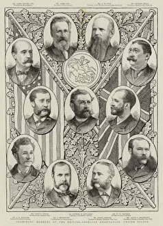 Prominent Members of the British-American Association, United States (engraving)