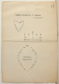 Proofing copy of a page from Et Moi Aussi Je Suis Peintre, 1914 (ink on paper) Proofing copy of a page from Et Moi Aussi Je Suis Peintre, 1914 (ink on paper)