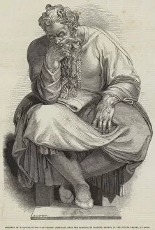 The Prophet Jeremiah, from the Painting by Michael Angelo, in the Sistine Chapel, at Rome (engraving)