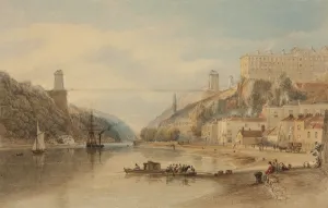 The Proposed Suspension Bridge from Rownham Ferry, c. 1836 The Proposed Suspension Bridge from Rownham Ferry, c. 1836