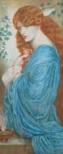 Proserpine after Gabriel Dante Rossetti, c.1890 (w/c on ivorine) Proserpine after Gabriel Dante Rossetti, c.1890 (w/c on ivorine)