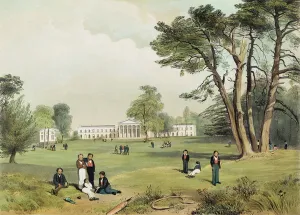Protestant Dissenters Grammar School & Chapel, Mill Hill, Middlesex, drawn from nature by D. Fowler c.1830 Protestant Dissenters Grammar School & Chapel, Mill Hill, Middlesex, drawn from nature by D. Fowler c.1830