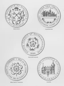 Cardiganshire Gallery: Public arms: Montgomery; Cardiganshire; Northamptonshire; West Riding
