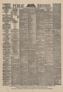 Public Record, 1874 (litho) Public Record, 1874 (litho)