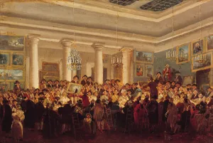 Public Sale at the Hotel Bullion (oil on canvas) Public Sale at the Hotel Bullion (oil on canvas)