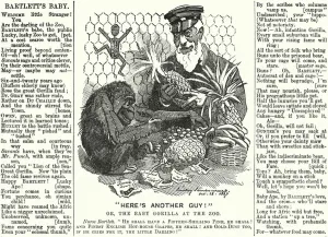 Punch cartoon: Abraham Dee Bartlett, superintendent of London Zoo Punch cartoon: Abraham Dee Bartlett, superintendent of London Zoo