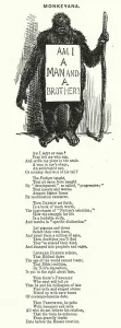 Punch cartoon: Monkeyana - creationism versus science (engraving) Punch cartoon: Monkeyana - creationism versus science (engraving)