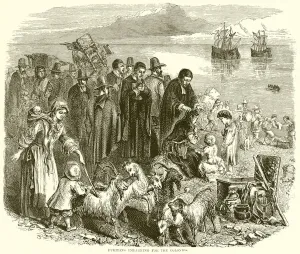 Puritans Embarking for the Colonies (engraving) Puritans Embarking for the Colonies (engraving)