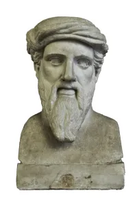 Pythagoras, from a Greek original of the middle of the 5th century BC (marble) Pythagoras, from a Greek original of the middle of the 5th century BC (marble)