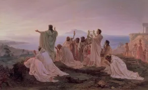 Pythagoreans Hymn to the Rising Sun, 1869 (oil on canvas) Pythagoreans Hymn to the Rising Sun, 1869 (oil on canvas)