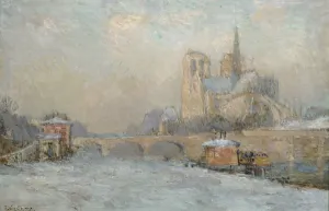 Quai de la Tournelle and Notre-Dame de Paris, 1909 (oil on canvas) Quai de la Tournelle and Notre-Dame de Paris, 1909 (oil on canvas)