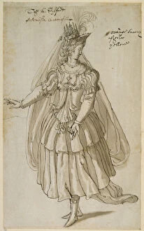 Courtier Gallery: Queen Artemisia, c.1609 (pen & ink on paper)
