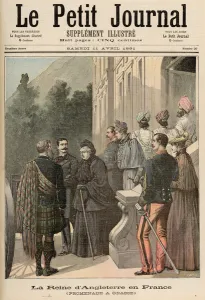 The Queen of England in France: A Walk in Grasse, from Le Petit Journal' The Queen of England in France: A Walk in Grasse, from Le Petit Journal'