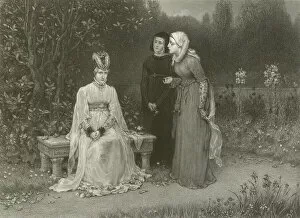 Queen Isabella and her Ladies (engraving)