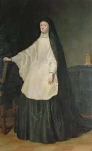 Queen Mariana of Austria, in mourning (oil on canvas) Queen Mariana of Austria, in mourning (oil on canvas)