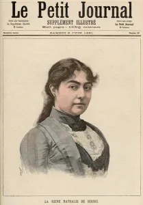 Queen Natalija of Serbia (1859-1941) from Le Petit Journal, 6th June 1891 Queen Natalija of Serbia (1859-1941) from Le Petit Journal, 6th June 1891