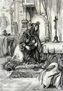 Affectionate Gallery: Queen Ulric-Eleonore (Ulrique Eleonore) (1656-1693) of Sweden and her son Prince Charles