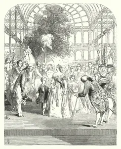 Queen Victoria and her children visiting the Great Exhibition of 1851, Crystal Palace Queen Victoria and her children visiting the Great Exhibition of 1851, Crystal Palace