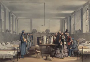 Queen Victoria and Prince Albert visiting soldiers wounded in the Crimean War Queen Victoria and Prince Albert visiting soldiers wounded in the Crimean War