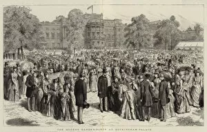 Durand Godefroy 1832 1896 Gallery: The Queens Garden-Party at Buckingham Palace (engraving)