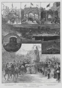 The Queen's Jubilee Festival at Windsor (engraving) The Queen's Jubilee Festival at Windsor (engraving)