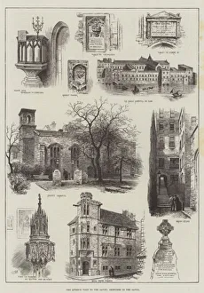 The Queen's Visit to the Savoy, Sketches in the Savoy (engraving) The Queen's Visit to the Savoy, Sketches in the Savoy (engraving)