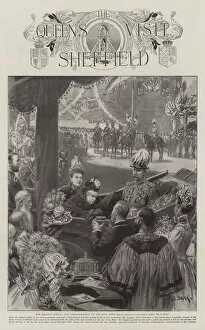 Her Majesty Gallery: The Queens Visit to Sheffield (engraving)