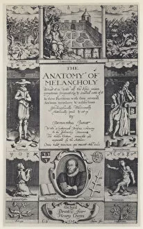 R Burton, The Anatomy of Melancholy, Third edition, J Lichfield for H Cripps, Oxford 1628 (b / w photo)