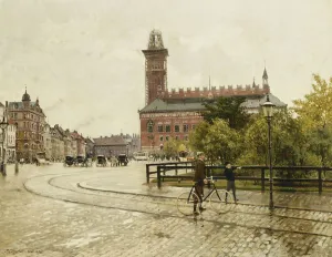 Raadhuspladsen, Copenhagen, 1893 (oil on canvas) Raadhuspladsen, Copenhagen, 1893 (oil on canvas)