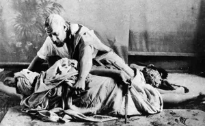 Rabindranath Tagore in the role of Raghupati in his play Sacrifice Rabindranath Tagore in the role of Raghupati in his play Sacrifice