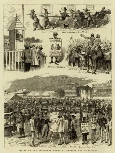 Racing in the East, Turf Notes at Umballa and Hong-Kong (engraving) Racing in the East, Turf Notes at Umballa and Hong-Kong (engraving)