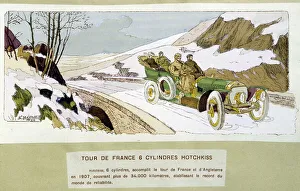 Racing: Tour de France 1907 - drawing by Ernest Montaut (1878-1909) Racing: Tour de France 1907 - drawing by Ernest Montaut (1878-1909)
