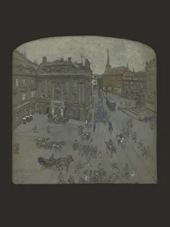 Radetsky-Platz, Prague, 1902 (pencil, pastel & w/c on paper) Radetsky-Platz, Prague, 1902 (pencil, pastel & w/c on paper)