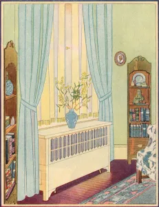 Radiator in a 1920s Apartment, 1928 (screen print) Radiator in a 1920s Apartment, 1928 (screen print)