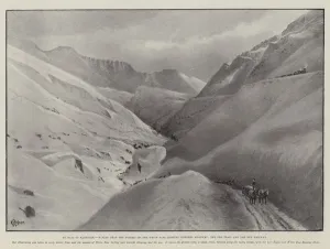 By Rail to Klondike, Winter near the Summit of the White Pass looking towards Skagway By Rail to Klondike, Winter near the Summit of the White Pass looking towards Skagway