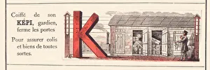 Railway Line Gallery: RAILWAY ALPHABET K, 1860 (illustration)