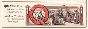 Railway Line Gallery: Railways alphabet Q, 1860 (illustration)