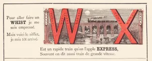 Railway Line Gallery: Railways alphabet W X, 1860 (illustration)
