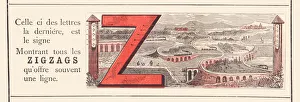 Railway Line Gallery: Railways alphabet Z, 1860 (illustration)