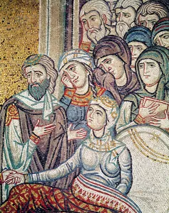 The Raising of Jairuss Daughter (mosaic) (detail) The Raising of Jairuss Daughter (mosaic) (detail)