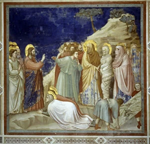 Medieval Period Collection: The Raising of Lazarus, c. 1305 (fresco)