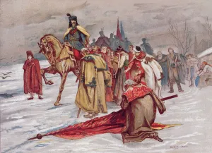 Rakoczi Ferenc bids farewell to his people as he goes into exile in February 1711, c Rakoczi Ferenc bids farewell to his people as he goes into exile in February 1711, c