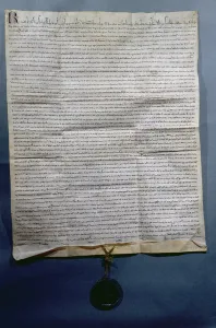 Ratification by Raymond VII (1197-1249) Count of Toulouse of the Treaty of Meaux, c Ratification by Raymond VII (1197-1249) Count of Toulouse of the Treaty of Meaux, c