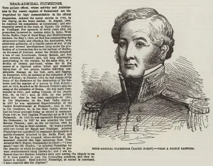 Crimean War Gallery: Rear-Admiral Plumridge, Baltic Fleet (engraving)