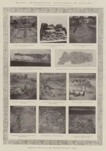 Recent Archaeological Discoveries in England (b/w photo) Recent Archaeological Discoveries in England (b/w photo)