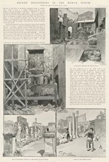 Recent Discoveries in the Roman Forum (litho)