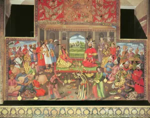 The Reception for the Ambassador of the Grand Moghul at the Court of the Shah Tahmasp The Reception for the Ambassador of the Grand Moghul at the Court of the Shah Tahmasp